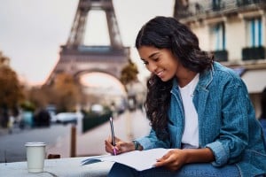 Art Student Sketching Paris