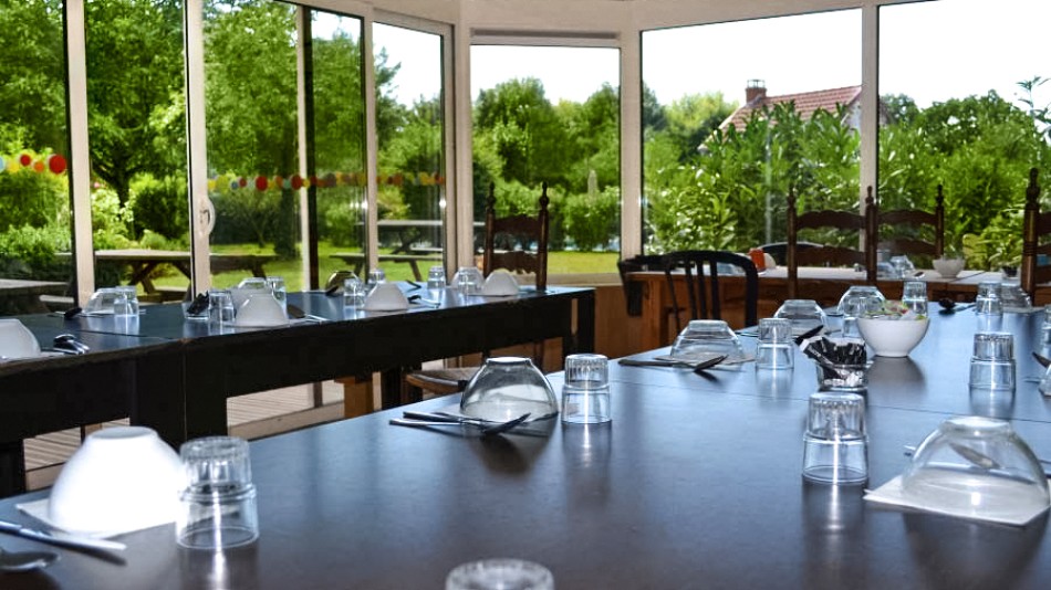 La Grand Ferme conservatory dining room